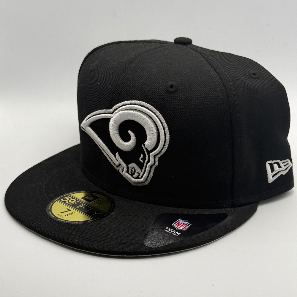 New Era 59FIFTY NFL Los Angeles Rams Fitted Hat Black 7 5/8 11352434